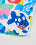 Pantalones de niña de punto y estampado de peces