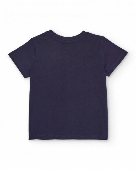 Camiseta de niño de punto con estampado de peces payaso