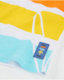 Camiseta de niño de punto con franjas horizontales