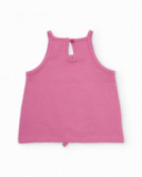 Conjunto de niña de punto con nudo frontal