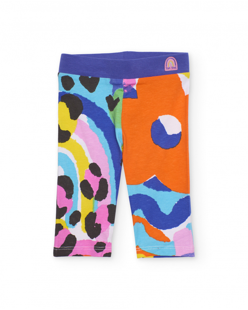 Leggings de niña de punto y elástico