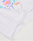 Camiseta de niña de punto y nudo decorativo