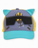 Gorra de niño de plana y gafas en relieve