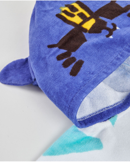 Toalla poncho de niño de punto con capucha