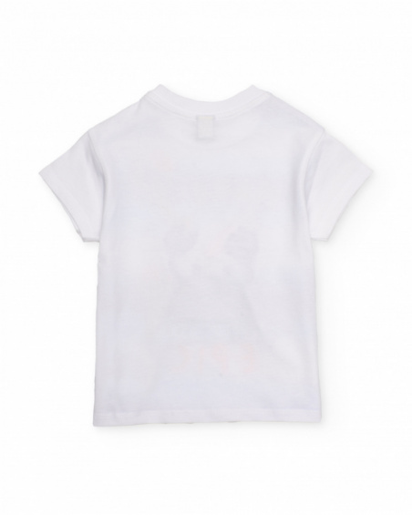 Conjunto de niño de punto y estampado de franjas