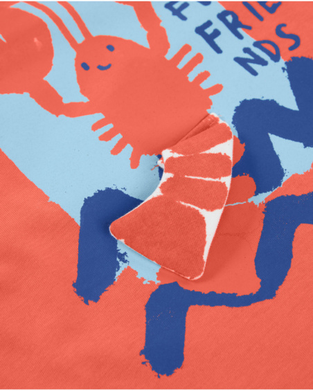 Camiseta de niño de punto con gráfico frontal