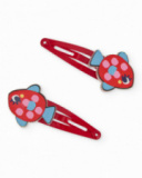 Conjunto de clips de niña con adornos de pez