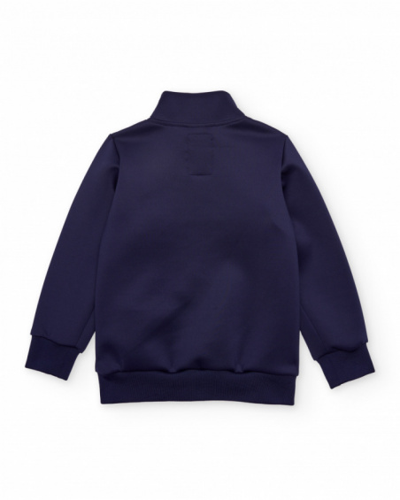 Chaqueta de niño de plana con bolsillos laterales