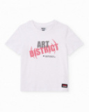 Camiseta de niño de punto con estampado frontal