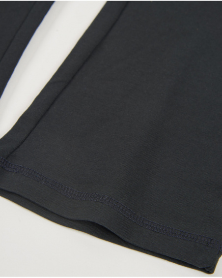 Pantalones de niña de punto y pierna acampanada