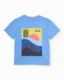 Camiseta de niño de punto con gráfico frontal