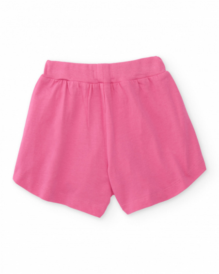 Short de niña de punto con cordón ajustable