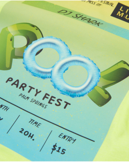 Camiseta de niño de punto con diseño frontal