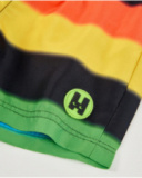 Bañador de niño de plana con franjas multicolor