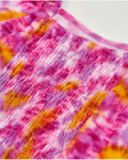 Blusa de niña de plana con diseño tie-dye