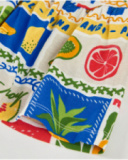 Short de niña de punto con inspiración frutal