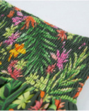 Falda de niña de punto con cintura fruncida