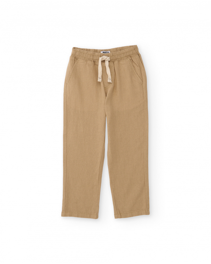 Pantalones de niño de plana con cintura elástica
