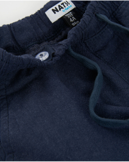 Pantalones de niño de plana con cintura elástica