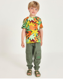 Pantalones de niño de plana con bolsillos cargo | tuc tuc