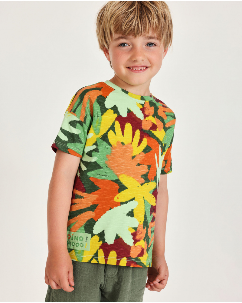 Camiseta de niño de punto con estampado integral