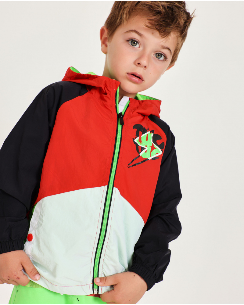 Chaqueta de niño de plana con cierre cremallera