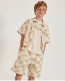 Camisa de niño de plana con diseño de palmeras | tuc tuc