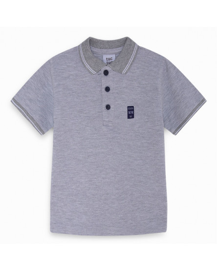 polo pique gris