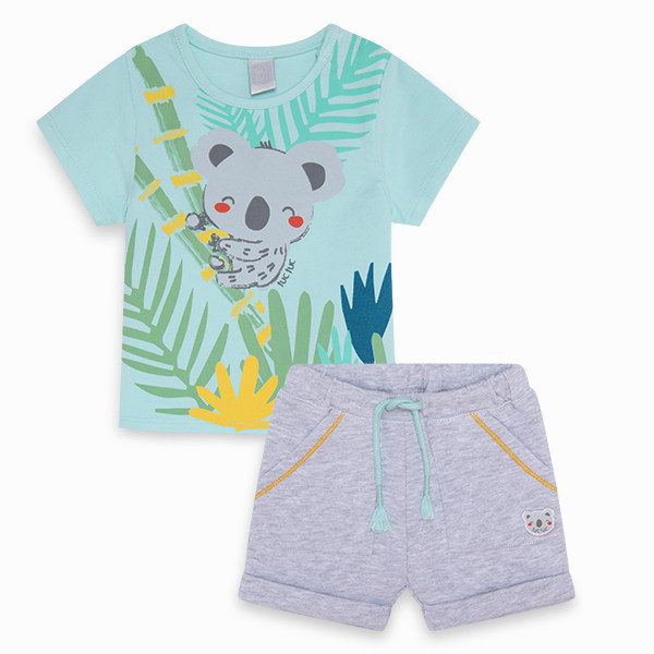 Tuc Tuc Short Felpa Estampado NI/ÑO Gris Eco