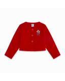 CHAQUETA TRICOT BOTONES NIÑA ROJA DINOLOCO CHAQUETA TRICOT BOTONES NIÑA ROJA DINOLOCO