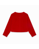 CHAQUETA TRICOT BOTONES NIÑA ROJA DINOLOCO CHAQUETA TRICOT BOTONES NIÑA ROJA DINOLOCO