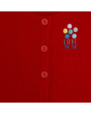 CHAQUETA TRICOT BOTONES NIÑA ROJA DINOLOCO CHAQUETA TRICOT BOTONES NIÑA ROJA DINOLOCO