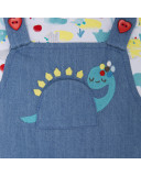 VESTIDO DENIM Y PUNTO EFECTO PICHI NIÑA AZUL DINOLOCO VESTIDO DENIM Y PUNTO EFECTO PICHI NIÑA AZUL DINOLOCO