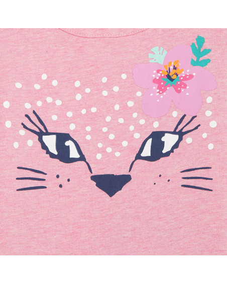 CONJUNTO CAMISETA Y FALDA PUNTO FLORES NIÑA ROSA LOVE SAUVAGE CONJUNTO CAMISETA Y FALDA PUNTO FLORES NIÑA ROSA LOVE SAUVAGE