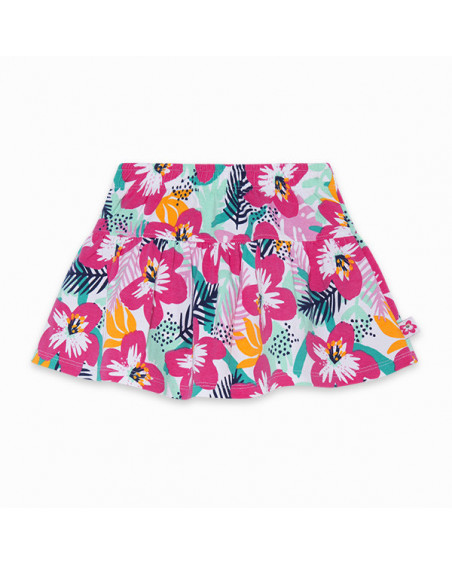 FALDA PUNTO FLORES NIÑA ROSA LOVE SAUVAGE FALDA PUNTO FLORES NIÑA ROSA LOVE SAUVAGE