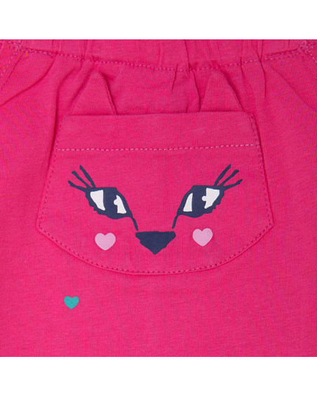 MONO PUNTO TIRANTES Y VOLANTES NIÑA ROSA LOVE SAUVAGE MONO PUNTO TIRANTES Y VOLANTES NIÑA ROSA LOVE SAUVAGE