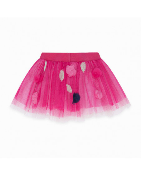 FALDA TUL FLORES Y GLITTER NIÑA ROSA LOVE SAUVAGE FALDA TUL FLORES Y GLITTER NIÑA ROSA LOVE SAUVAGE