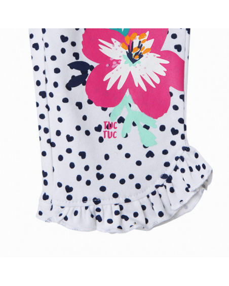 LEGGING PIRATA PUNTO ESTAMPADO NIÑA BLANCO LOVE SAUVAGE LEGGING PIRATA PUNTO ESTAMPADO NIÑA BLANCO LOVE SAUVAGE
