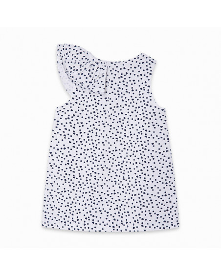 VESTIDO PUNTO ESTAMPADO NIÑA BLANCO LOVE SAUVAGE VESTIDO PUNTO ESTAMPADO NIÑA BLANCO LOVE SAUVAGE