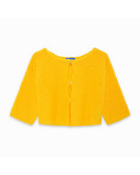 CHAQUETA TRICOT GANCHILLO NIÑA AMARILLA LEMONADE CHAQUETA TRICOT GANCHILLO NIÑA AMARILLA LEMONADE