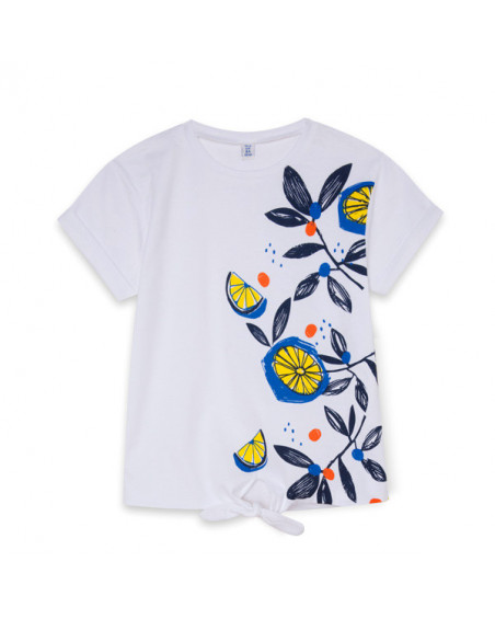CAMISETA PUNTO NUDO NIÑA BLANCA LEMONADE CAMISETA PUNTO NUDO NIÑA BLANCA LEMONADE