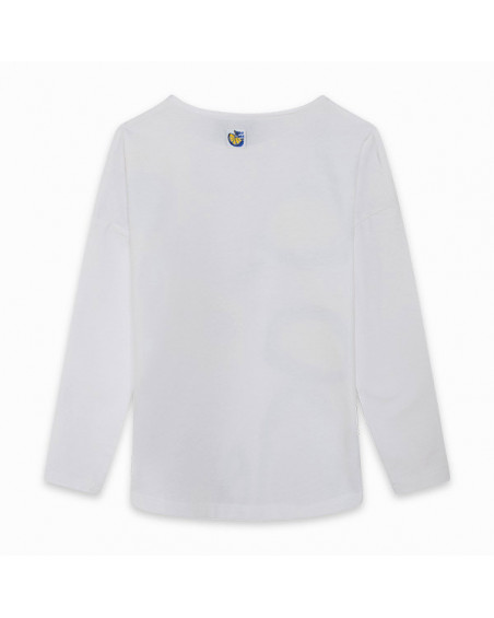 CAMISETA PUNTO MANGA LARGA MENSAJE NIÑA BLANCA LEMONADE CAMISETA PUNTO MANGA LARGA MENSAJE NIÑA BLANCA LEMONADE