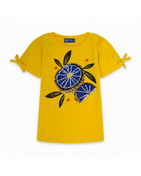 CAMISETA PUNTO LENTEJUELAS REVERSIBLES NIÑA AMARILLA LEMONADE CAMISETA PUNTO LENTEJUELAS REVERSIBLES NIÑA AMARILLA LEMONADE