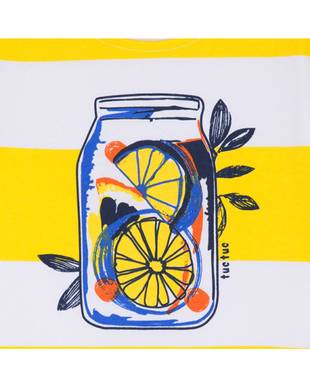 CAMISETA PUNTO CON OLOR NIÑA BLANCA LEMONADE CAMISETA PUNTO CON OLOR NIÑA BLANCA LEMONADE