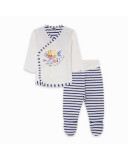 CONJUNTO PUNTO CON PIES NIÑO AZUL FORMENTERA CONJUNTO PUNTO CON PIES NIÑO AZUL FORMENTERA