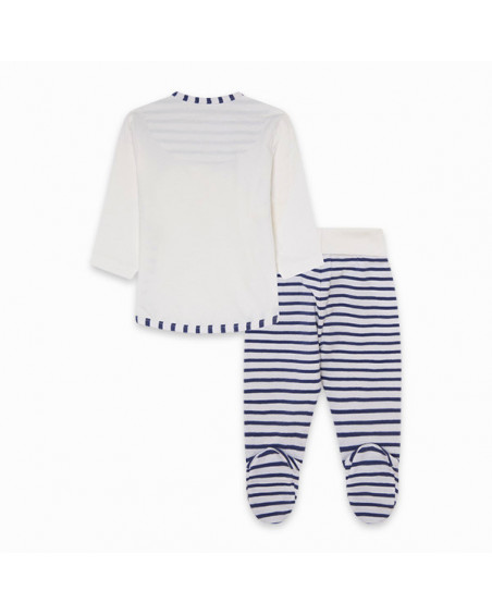 CONJUNTO PUNTO CON PIES NIÑO AZUL FORMENTERA CONJUNTO PUNTO CON PIES NIÑO AZUL FORMENTERA