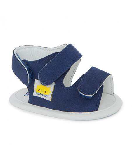 Zapatitos ante hebillas niño azules formentera Zapatitos ante hebillas niño azules formentera