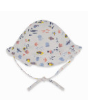 GORRO GASA ESTAMPADO NIÑA BLANCO FORMENTERA GORRO GASA ESTAMPADO NIÑA BLANCO FORMENTERA