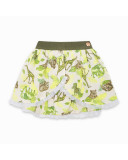 FALDA VISCOSA ESTAMPADA NIÑA BEIGE SAFARI VACAY FALDA VISCOSA ESTAMPADA NIÑA BEIGE SAFARI VACAY