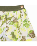 FALDA VISCOSA ESTAMPADA NIÑA BEIGE SAFARI VACAY FALDA VISCOSA ESTAMPADA NIÑA BEIGE SAFARI VACAY